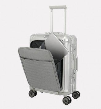 Maleta carry-on de aluminio con front access, NEXT