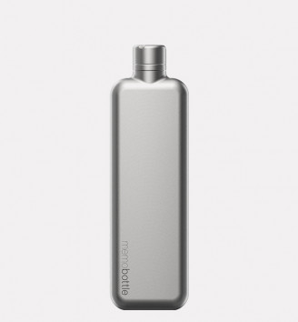 Botella SLIM-600ml, STAINLESS STEEL SATIN