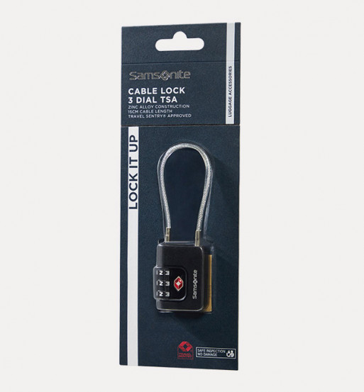Candado CABLELOCK TSA DIAL, TA REVOLUTION