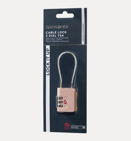 Candado CABLELOCK TSA DIAL, TA REVOLUTION