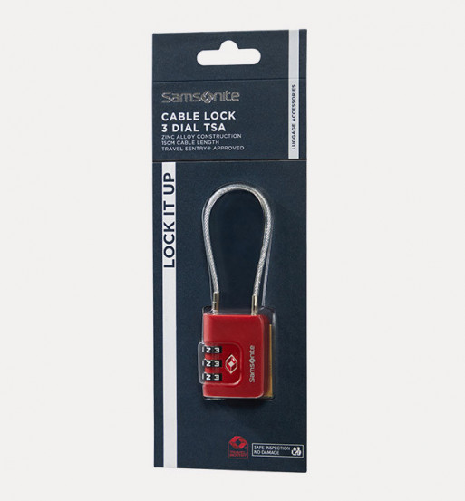 Candado CABLELOCK TSA DIAL, TA REVOLUTION